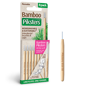 Piksters Bamboo  Interdental Brushes XX-Fine - Roze - 8 stuks