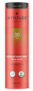 Attitude SPF30 Mineral Sunscreen Face Stick Geurloos