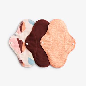 Menstruatiecups.nl ImseVimse Full Cycle Kit - wasbaar maandverband en inlegkruisjes (Kleur: Orange Sprinkle)