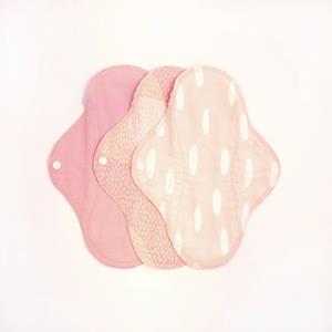 Menstruatiecups.nl ImseVimse Full Cycle Kit - wasbaar maandverband en inlegkruisjes (Kleur: Pink Sprinkle)