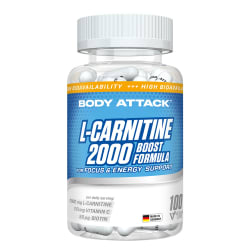 Body Attack L-Carnitine 2000 (100 Tabletten) pillen Neutral metabolisme L-carnitine