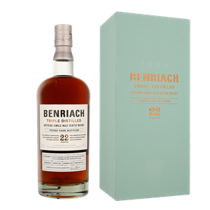 Benriach 22 Years Triple Distilled + GB 70cl Single Malt Whisky