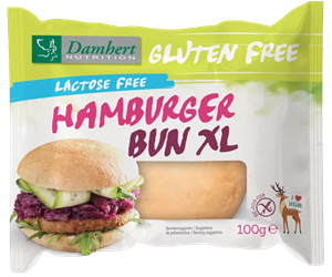 Damhert Gluten free lactose free hamburger bun xl 100 g
