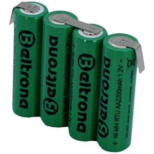 Beltrona RTU4AAZ Accupack Aantal cellen: 4 Batterijgrootte: AA (penlite) Z-soldeerlip NiMH 4.8 V 2200 mAh