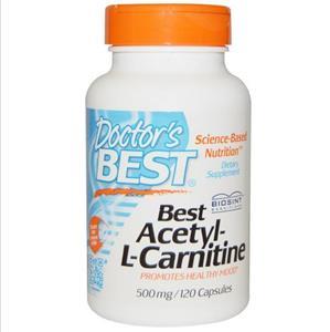 Doctor's Best, Best Acetyl-L-Carnitin, 500 mg, 120 Kapseln