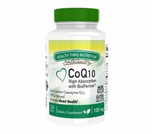 CoQ-10 (w/ BioPerine) 100 mg (non-GMO) (120 Softgels) - Health Thru Nutrition