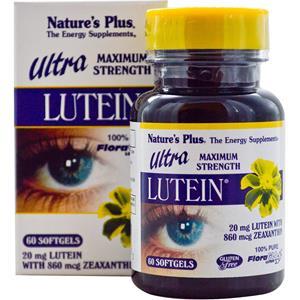 nature'splus Ultra Lutein, Maximum Strength, 20 mg (60 Softgels) - Nature's Plus