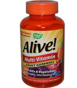 Nature's Way, Alive! Erwachsenen Multi Vitamin, Fruchtaromen, 90 Gummies