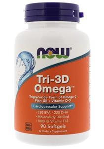 Now Foods Tri-3D Omega 330 EPA/220 DHA (90 softgels) - 