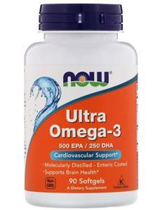 Now Foods Ultra Omega-3- 500 EPA/250 DHA (90 softgels) - 