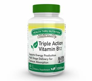 Vitamin B12 1.000 mcg (60 Tablets) - Health Thru Nutrition