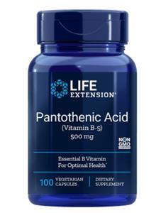 Pantothensäure (Vitamin B5) 500 Mg, 100 Kapseln - Life Extension