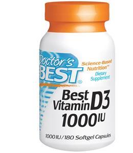 Doctor's Best Best Vitamin D-3 1000IU 180softgels