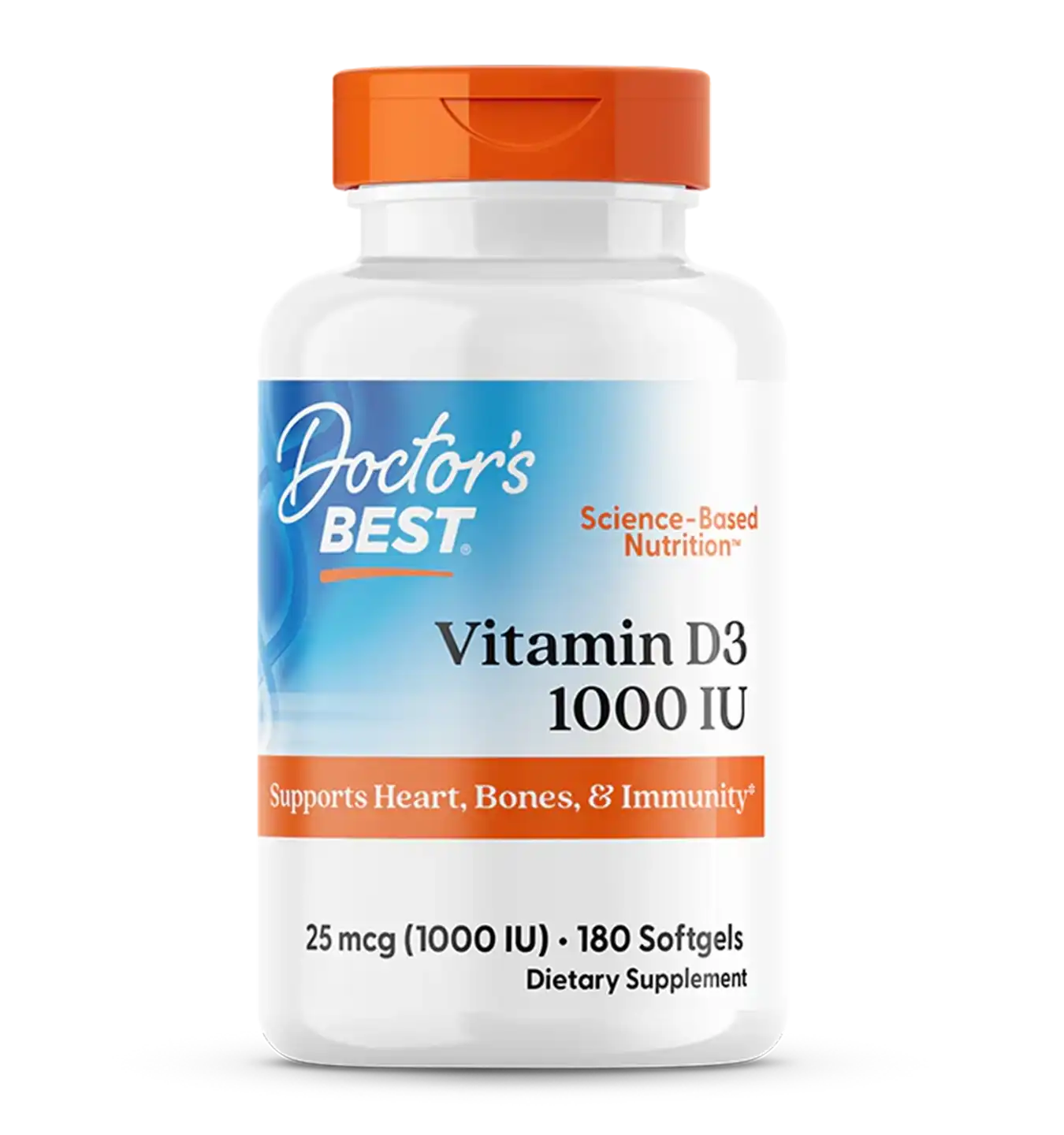 Doctor's Best Best Vitamin D-3 1000IU - 180 softgels