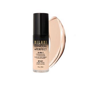 Milani Foundation + Concealer Conceal + Perfect 2in1 Foundation + Concealer 01A1 Nude Ivory