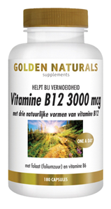 Golden Naturals Vitamine B12 Zuigtabletten
