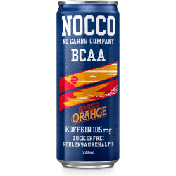 NOCCO BCAA 330ml Blood Orange, sinaasappel  vloeistof aminozuren