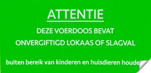 AllesTegenOngedierte.nl Sticker Onvergiftigd / Slagval