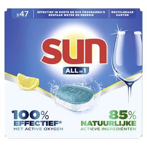 Sun 6x  Vaatwastabletten All-in-1 Citroen 47 Tabletten