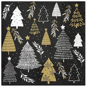 Coppens Lunchservet Christmas Tree Stamps