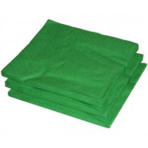 Givi 25x stuks groene servetten 33 x 33 cm -