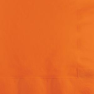 40x Oranje kleuren thema servetten 33 x 33 cm -