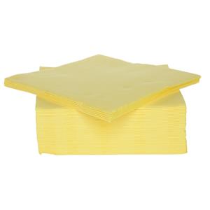 Cosy & Trendy 80x stuks luxe kwaliteit servetten geel x cm -