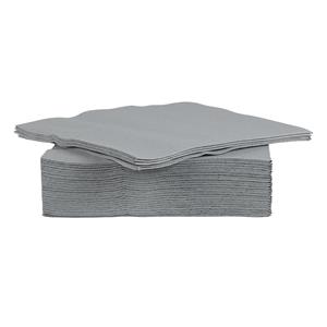 Cosy & Trendy 80x stuks luxe kwaliteit servetten grijs x cm -