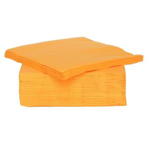 Cosy & Trendy 80x stuks luxe kwaliteit servetten oranje x cm -