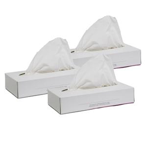 Papstar 3x doosjes met 100x stuks 2-laags papieren tissues -
