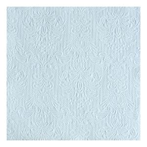 Ambiente Luxe servetten barok patroon lichtblauw 3-laags 45x stuks -