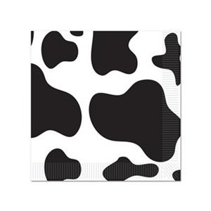 32x 100 koeien print dieren thema servetten 33 x 33 cm -