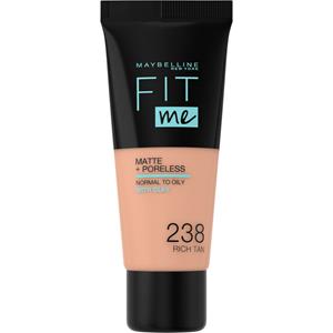 Maybelline 3x  Fit Me Matte + Poreless Foundation 238 Rich Tan