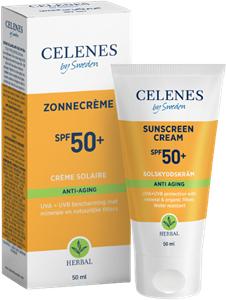 Celenes Herbal zonnecrème spf50+ anti-aging 50ml