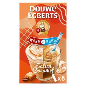 DOUWE EGBERTS ouwe Egberts Latte Salted Caramel Lekker Warm of Koud oploskoffie 8 stuks bij Jumbo