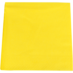 Klika Servetten 33x33cm 2 laags 100 stuks geel