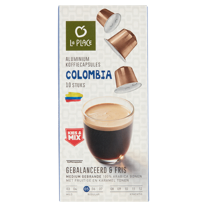 La PLACE VerticalLine;  Koffiecups Colombia 10 Stuks Aanbieding bij Jumbo