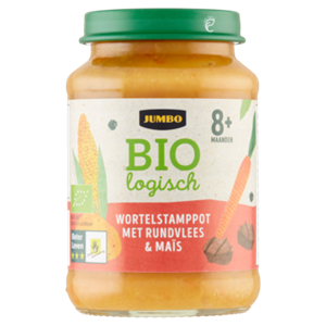 JUMBO umbo Biologisch Wortelstamppot met Rundvlees & Mais 8+ Maanden 190g