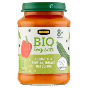 JUMBO umbo Biologisch Courgette & Paprika, Tomaat met Quinoa 8+ Maanden 190g
