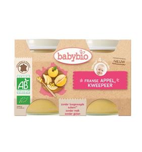 Babybio Dessert appel peer 130 gram bio