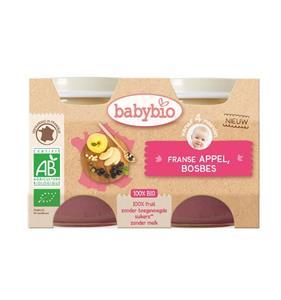 Babybio Dessert appel bosbes 130 gram bio