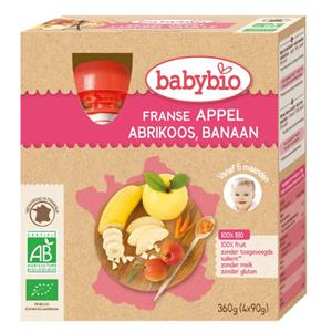 Babybio Appel abrikoos banaan 90 gram bio