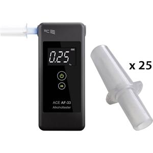 ACE AF-33 Alcoholtester Donkergrijs 0.00 tot 5.00 ‰ Incl. display