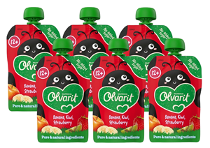 Olvarit 12m+ Banaan Kiwi Aardbei Knijpfruit