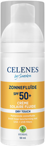 Celenes Herbal zonnefluïde spf50+ dry touch 50ml