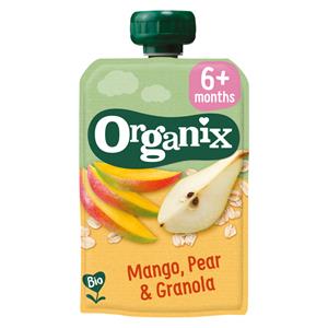 Organix Knijpfruit 6+m Mango Peer&Granola 100 gr