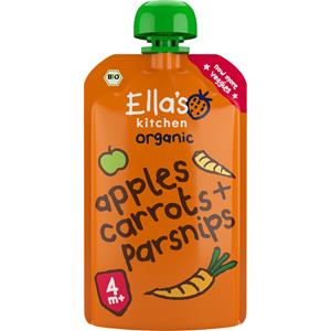 Ella's Kitchen Apples carrots & parsnips 4+ maanden knijpz bio 120g