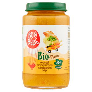 Bonbebe Bio M0816 wortel doperwtjes aardappel