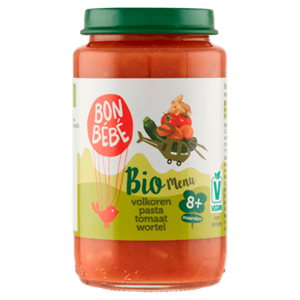 Bonbebe Bio M0811 volkoren pasta tomaat wortel