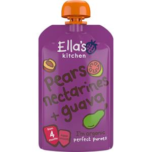 Ella's kitchen Knijpzakje 4+ m Peer Nectarine Guava 120 gr